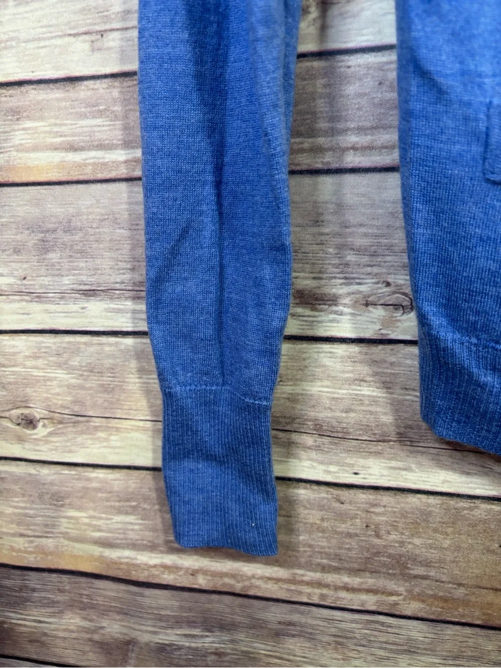 J. Crew Blue Merino Wool Cardigan Sweater Size Small